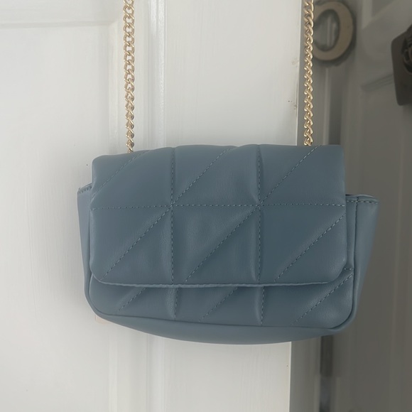 Primark Blue & Gold Quilted Purse - Picture 11 of 11